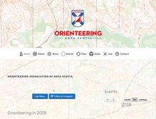 Tablet Screenshot of orienteeringns.ca